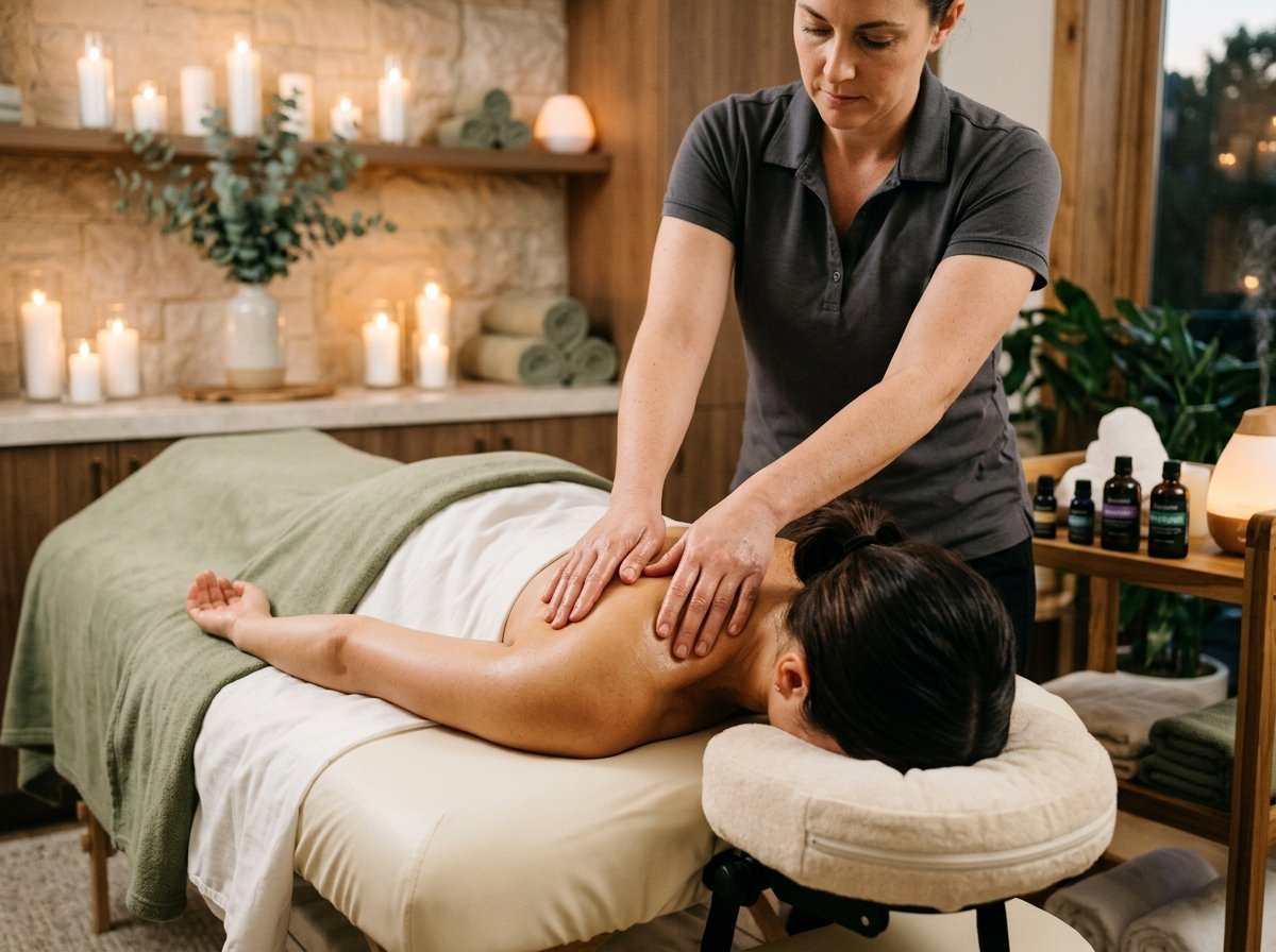 Therapeutische Massage-Sitzung
